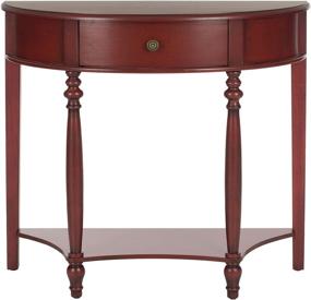 img 1 attached to Safavieh David Dark Brown Console Table from American Homes Collection