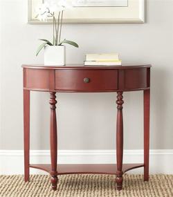 img 2 attached to Safavieh David Dark Brown Console Table from American Homes Collection