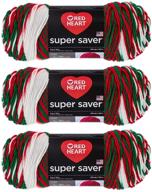 red heart super saver yarn - mistletoe green (e300-979) logo