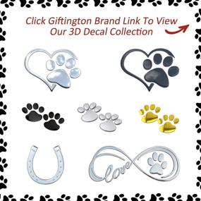 img 3 attached to Наклейка Giftington 3D Heart Paw