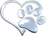 наклейка giftington 3d heart paw логотип