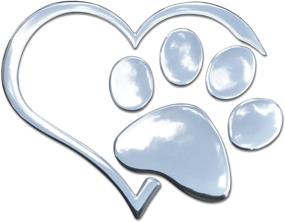 img 4 attached to Наклейка Giftington 3D Heart Paw