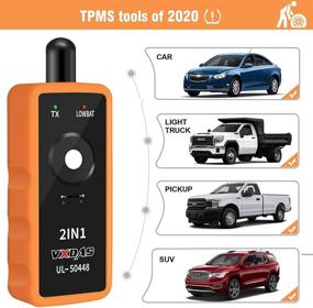 img 2 attached to 🔧 VXDAS 2-in-1 TPMS Relearn Tool - UL50448 - Compatible for GM and F150 Vehicles - Automotive Tire Pressure Monitor Sensor Reset Activation Tool