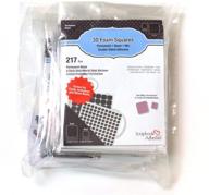 🔨 review: 3l scrapbook adhesive permanent precut, mixed variety, 217pk, black set of 10 - pre-cut 3d foam square, (pack of 10) logo