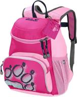 🎒 jack wolfskin little joe unisex-youth backpack, pink peony, one size logo