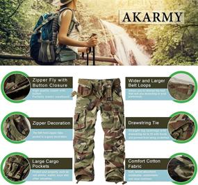 img 1 attached to 👖 AKARMY Women's Cargo Pants: Stylish Ripstop Camo, Durable Pockets – Perfect for Outdoor Casual, Military Combat, Construction Work