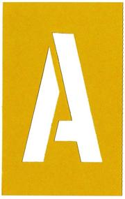 img 2 attached to 🎨 Chartpak Letter and Number Painting Stencils, A-Z & 0-9, 4 Inches Height, Pack of 35 (01565)