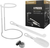 🍷 premium decanter stand bundle: drying rack, cleaning brush & beads логотип