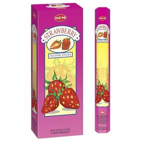 img 4 attached to HEM Strawberry Incense Sticks - Bundle of 6 Packs (120 sticks total) - Ideal for Meditation and Aromatherapy