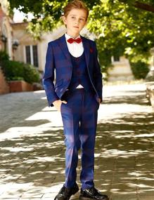 img 3 attached to 👔 ELPA Suits Childrens Classic Plaid Boys' Clothing: Stylish Suits & Sport Coats for Little Gentlemen
