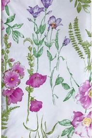 img 3 attached to 🌼 Organic Wildflower Fields Flannel Tablecloth by Newbridge