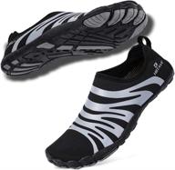 hiitave women's water shoes: quick-dry barefoot footwear for swim, dive, surf, aqua sports, pool, beach, walking, yoga logo