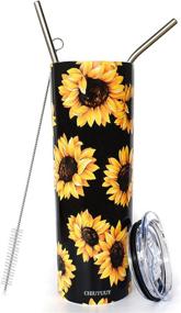 img 4 attached to 🌻 Stainless Insulated Sunflower Beverages by CHIUTUUY