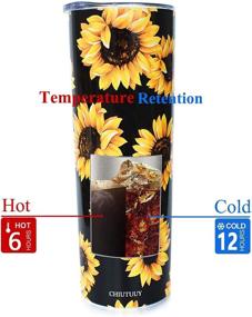 img 1 attached to 🌻 Stainless Insulated Sunflower Beverages by CHIUTUUY