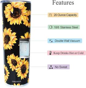 img 2 attached to 🌻 Stainless Insulated Sunflower Beverages by CHIUTUUY