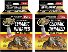 img 1 attached to 🔥 Zoo Med ReptiCare Ceramic Infrared Heat Emitter 150 Watts - Pack of 2: Reliable Heat Solution for Reptiles