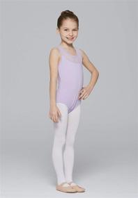 img 2 attached to Girls Cross Leotard Medium Black Sports & Fitness and Other Sports