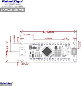 img 1 attached to 🤖 RobotDyn SAMD21 M0-Mini: 32-битное ядро ARM Cortex M0 с формой мини Arduino M0 - запаянные шпильки и совместим с m0 pro