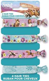 img 1 attached to 🎉 Multicolor Unique Spirit Riding Free Party Hair Ties - 1 Pack, One Size, Model: 79223