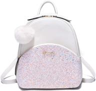 sequin leather backpack satchel daypacks women's handbags & wallets for satchels logo