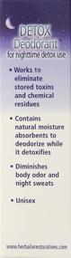 img 2 attached to Naturally Detoxify at Night: Herbalix Restoratives Nighttime Detox Cleansing Deodorant, 2.5 Ounce