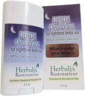 naturally detoxify at night: herbalix restoratives nighttime detox cleansing deodorant, 2.5 ounce logo