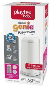 img 3 attached to Optimized Playtex Diaper Genie Expressions Customizable Diaper Pail with Starter Refill