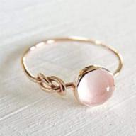 💍 lzz fashion lady opal ring pink moonstone 18k rose gold wedding ring size 6-10 (us code 9), round cut single stone design logo