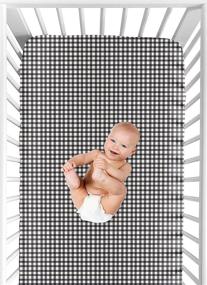 img 1 attached to 🐞 Sweet Jojo Designs Polka Dot Ladybug Fitted Crib Sheet - Gingham Print | Baby & Toddler Bedding Set