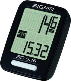img 1 attached to 🔋 Enhance Your Cycling Performance with the Sigma BC 5.16 Wired Bike Computer
