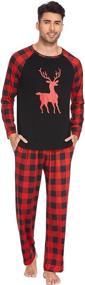 img 2 attached to 🎄 Ekouaer Christmas Family Matching Pajamas Sleepwear Set