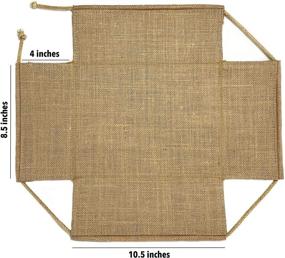 img 2 attached to Burlap Fabric Storage Bin: Stylish and Versatile Rectangular Collapsible Organizer for Home Décor and Gifting (Medium Size - 10.5 x 8.5 x 4 inches)