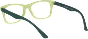 img 1 attached to 🤓 Stylish Matte Rubberized Hipster Horn Rim Reading Glasses with Spring Hinge