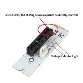 img 3 attached to 💻 XT-XINTE NGFF M2 в PCI-e 4X 1X слот Riser Card: Эффективный адаптер BTC Miner Mining для порта M.2 2260 2280 SSD