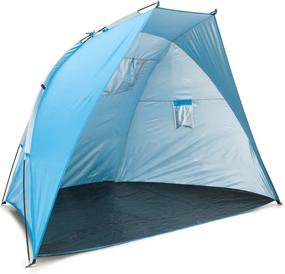 img 2 attached to 🏖️ iCorer Extra Large Beach Tent - Portable EasyUp Sun Shelter Sunshade, Dimensions: 94.5" L x 47.2" W x 55" H.