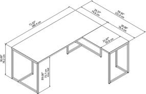 img 1 attached to Office Ireland Method Shaped Return Furniture