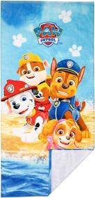 img 1 attached to 🐾 Paw Patrol 28x58 Beach Towel - Fun and Colorful Paw Patrol Theme for Kids