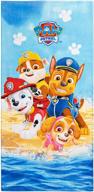 🐾 paw patrol 28x58 beach towel - fun and colorful paw patrol theme for kids logo