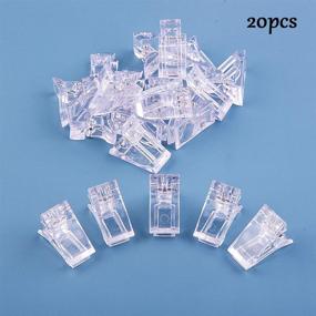 img 1 attached to 💅 20-Piece Nail Tips Clip Set for Quick Building of Nail Gel - DIY Manicure Plastic Nail Art Tips Extension Kit WXJ13