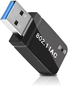 img 4 attached to 🔌 AC1200M USB WiFi Adapter for PC - Dual Band 2.4/5GHz, USB 3.0, Mini Dongle - Compatible with WIN7 8 10 XP Vista MAC