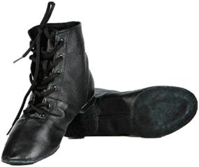 img 4 attached to 👢 Affordable High-Quality Women's Leather Jazz Dance Boots: Cheapdancing Soft-Soled Black High Boots