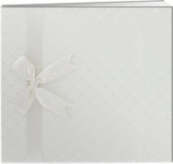 📚 pioneer 8x8 postbound diamond fabric cover memory book - ivory logo