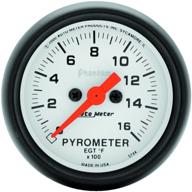 auto meter 5744 phantom electric pyrometer gauge kit: точный мониторинг температуры, 2.3125 дюйма. логотип