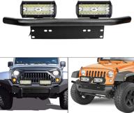 ebestauto 7 led light bar with license plate mount and wiring harness 120w led spot flood combo beam off road light waterproof work lights for utv atv suv truck tractor pickup boat logo