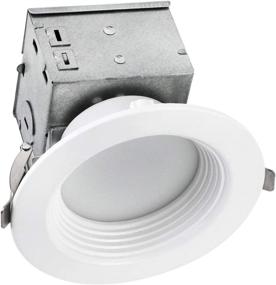 img 4 attached to OSTWIN 4 Inch Canless LED Recessed Light, Dimmable Downlight with Integrated Junction Box, 10W (75W Eqv.), 800 Lumens, 5000K Daylight, Wet Locations, IC Rated, ETL Listed