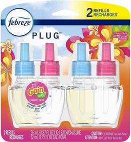 img 2 attached to 🌴 Febreze NOTICEables Запасные масляные картриджи с ароматом Gain Island Fresh/Tropical Sunrise - 2 штуки, по 0.87 жидк. унции каждый.