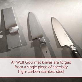 img 3 attached to Wolf Gourmet WGCU127S Hollow Edged Santoku