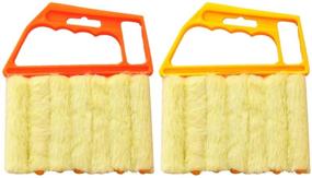 img 1 attached to Chris.W Window Blind Cleaner Duster Brush Set - Microfiber Dusting Tools for Window Shutters, Blinds, Air Conditioners, Jalousies