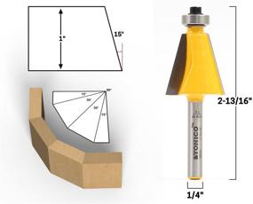 img 2 attached to Yonico 13508Q Chamfer Forming Router - Achieve Precise Chamfer Edges with Ease