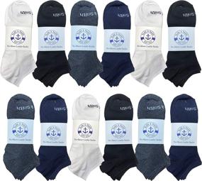 img 4 attached to Wholesale Bulk Lightweight Breathable Yacht & Smith Men's Low Cut Ankle Socks - 12 Pairs, Thin & Comfortable Sport Socks